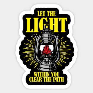 LET THE LIGHT Sticker